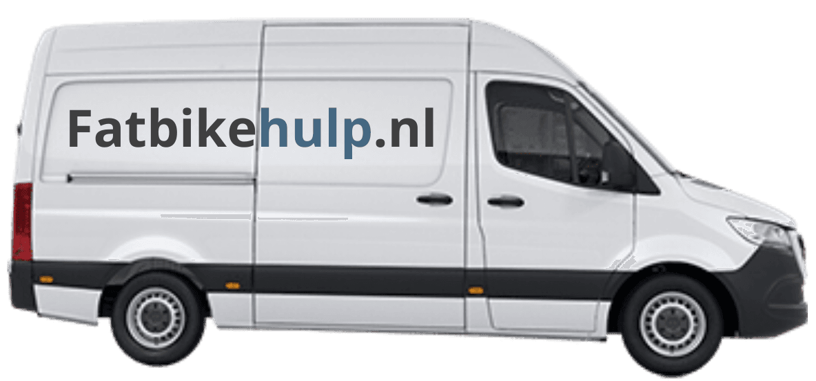 Sprinter bus voor fatbike reparatie service op locatie door heel Nederland